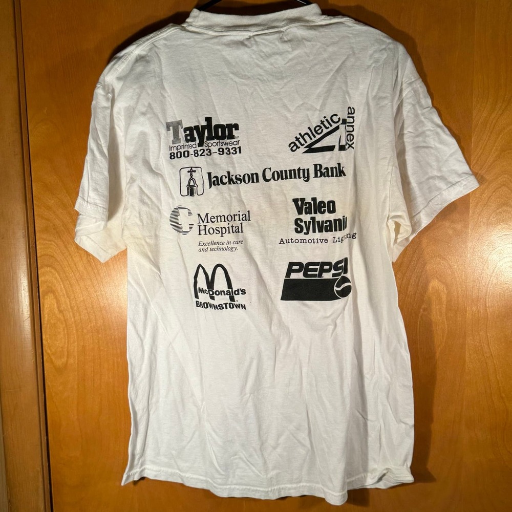 Vintage 1998 Brownstown Indiana IN Watermelon Festival 5K Run Walk Shirt Large L - Picture 6 of 8